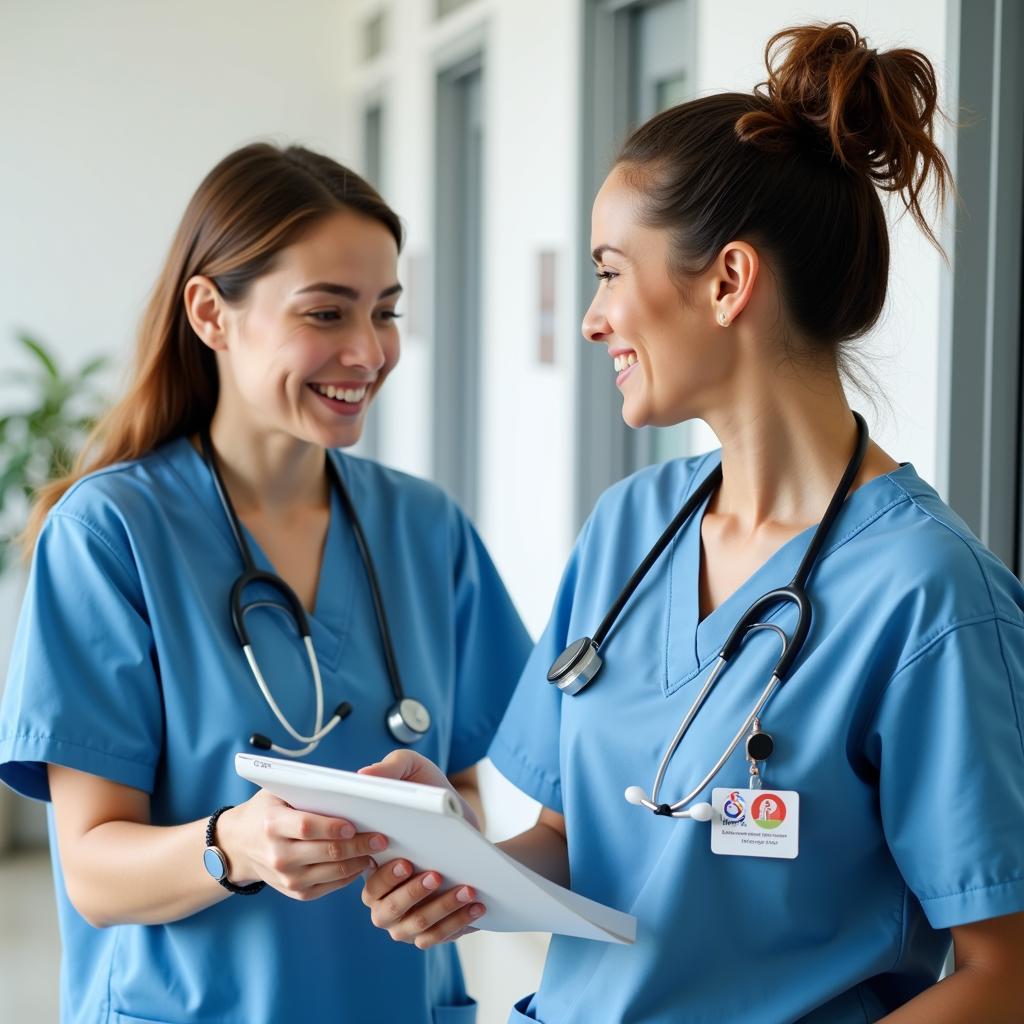 San Jose Hospital Staff Assisting Patient