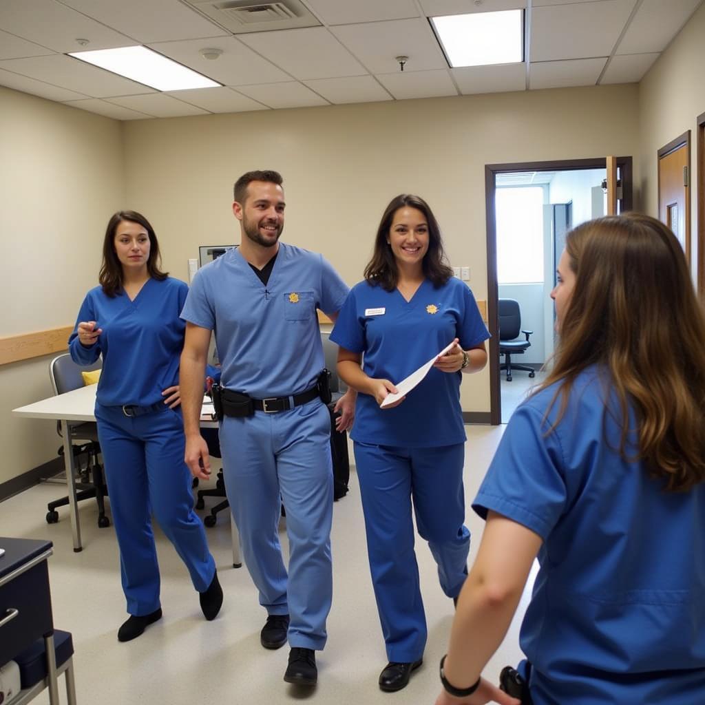 San Jose Hospital Staff Undergoing Security Training