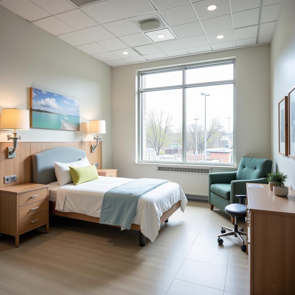 Patient Room at Sault Ste Marie Hospital