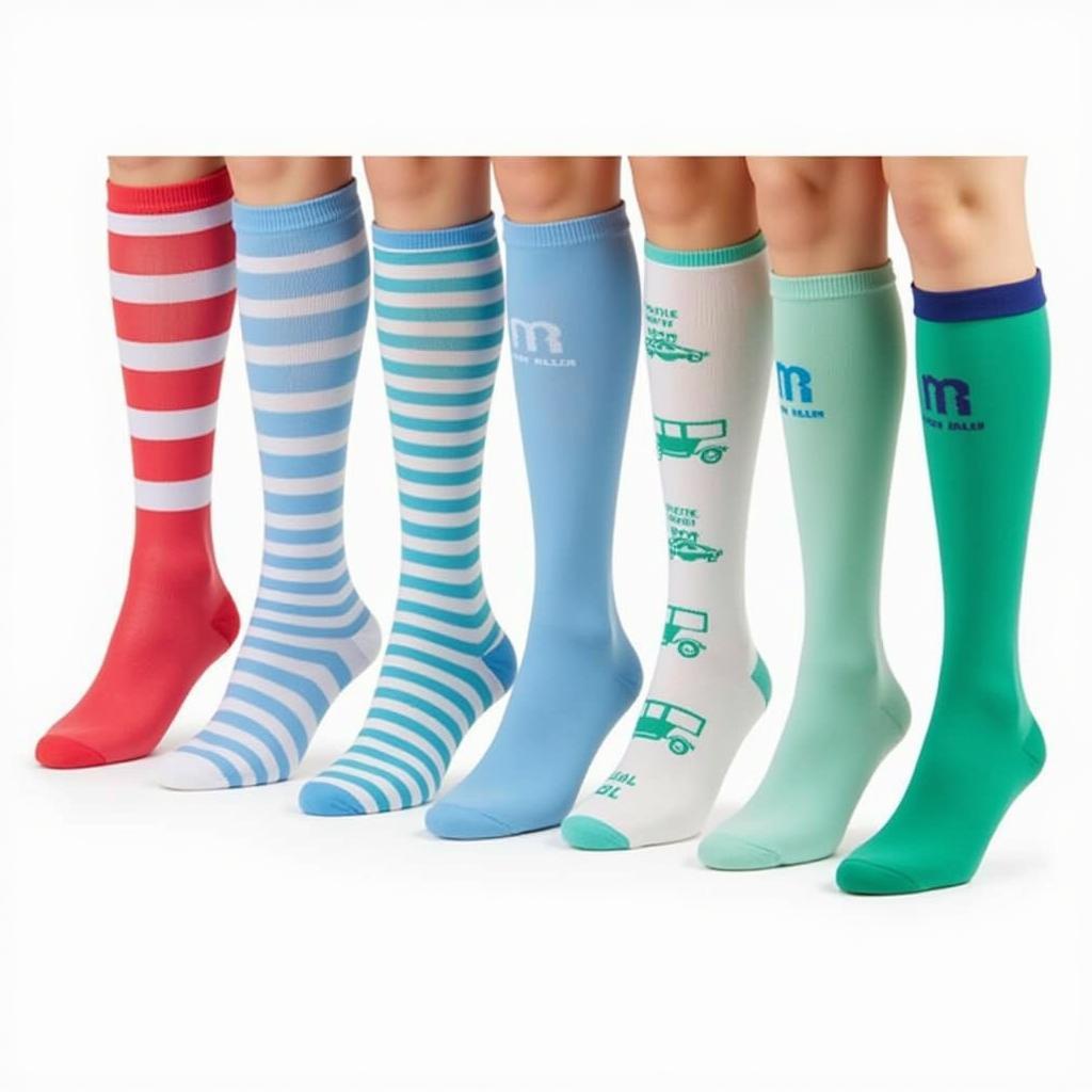 Specialized hospital socks with unique codes