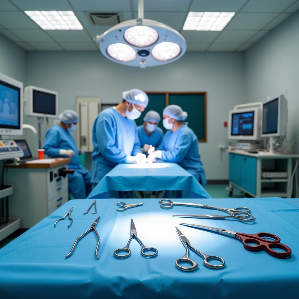 State-of-the-art surgical suite at Fremont animal hospital