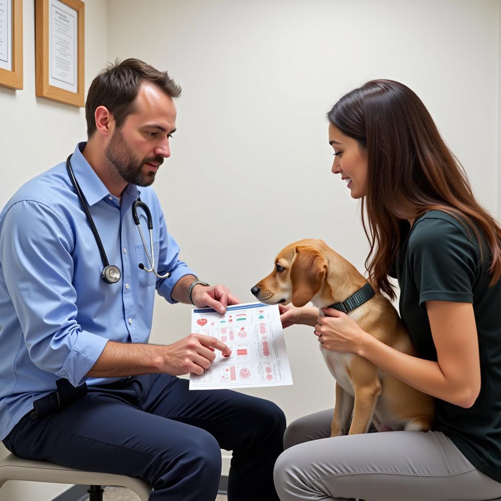 Veterinarian and Pet Owner Consultation